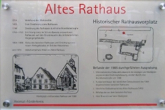 Beschilderung Rathaus